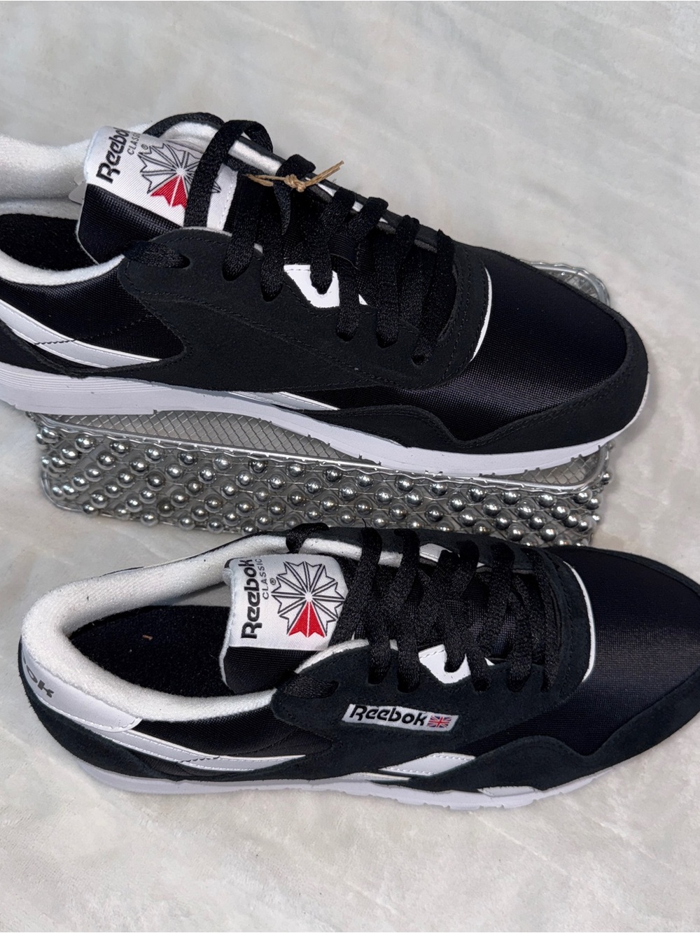 Reebok Classic Nylon Black White Men’s 11.5 NWT Running Sneakers style 100009273 - Picture 12 of 17